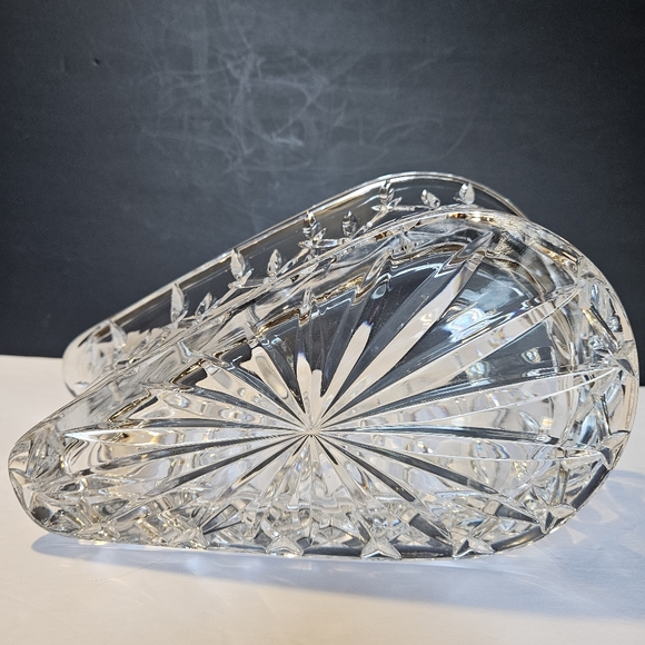 Wine Bottle Caddy/Centerpiece Lady Anne by Gorham Crystal 6 X 6 X 11" - Picture 9 of 12